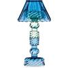 EMÒ ITALIA Luxor Round Candeliere in Vetro Piccolo con Paralume Blu 24cm