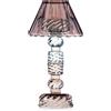 EMÒ ITALIA Luxor Round Candeliere in Vetro Piccolo con Paralume Fango 24cm