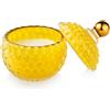 EMÒ ITALIA Medina Candela Profumata in Scatola Bombata in Vetro Giallo 11x8,5cm