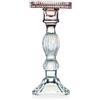 EMÒ ITALIA Atena Candeliere Grande Celeste in Vetro con Paralume Fango 22cm