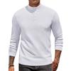 COOFANDY Maglione da Uomo con Collo Alto a Maniche Lunghe Maglione Basic in Maglia Fine a Coste Testurizzata Nero XL