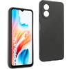 REY Cover in Gel TPU Nera per Oppo A38 4G - A18 4G, Ultra Sottile 0,33 mm, Morbido Flessibile, Custodia Silicone