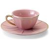 Bitossi Home Vintage Tazza caffè con piatto Rosa Bitossi Home