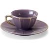 Bitossi Home Vintage Tazza caffè con piatto Porpora Bitossi Home