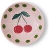 Bitossi Home Quadri Coppetta rosa decoro ciliegie e bordo pois verdi Bitossi Home