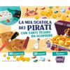 GRIBAUDO La mia scatola dei pirati con tanti tesori da scoprire. Ediz. a colori. Con 20 monete d'oro, 20 diamanti e 1 forziere