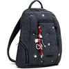 Desigual zaino per il tempo libero Mickey Studs Chester Modify Backpack Denim Medium Wash grigio scuro