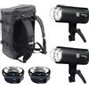 Elinchrom Flash da Studio THREE Kit Dual 20W con Batteria Integrata