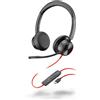 HP Blackwire 8225 Stereo USB-C Headset +USB-C/A Adapter MS Teams