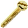 Merriway Bulk Hardware BH03539 Bullone in Ottone con Testa a Taglio a Bordo Stondato, M4, 50 mm, Bianco, Set di 10