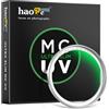 Haoge Filtro UV MC da 39 mm per obiettivo fotocamera Leica 35 mm f2 28 2.8 Voigtlander 35 mm f2 35 1.5 Fuji xf27mm f2.8 obiettivo della fotocamera ultra sottile 18 rivestimenti multistrato argento
