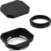 Haoge Schermo quadrato in metallo per obiettivo Fujifilm X-E5 & XF 23 mm f2.8 set, XF27 mm F2.8 R WR per obiettivo Leica M 35 mm f2 28 mm f2.8, per Voigtlander 35 mm f2 1.5
