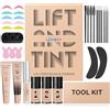 Libeauty Kit Lash Lift e colorante nero, perm ciglia e laminazione della sedia con inchiostro nero 4 in 1 set, sollevamento ciglia con cheratina, strumenti completi, facile da usare, 6 settimane