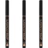 Catrice Cosmetics Catrice Super proof Brush Liner Waterproof, Eyeliner, n. 010, nero, risultato espresso, altamente pigmentato, vegano, impermeabile, senza particelle di microplastica, senza profumo, confezione da 3 (3