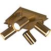 Trio Leuchten 802430404 Plafoniera in Ottone Gu10