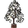 Wonder Care Albero di cristallo di tormalina nera_chakra della vita, energia positiva_pietra preziosa fatta a mano, portafortuna_guarigione_chakra_regalo di prosperità_decorazione Feng-Shui_300
