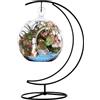 Fosinz Supporto da esposizione in ferro da appendere con ganci per appendere un globo di vetro, una pianta, un terrario, una palla di Natale, una decorazione per la casa, per il matrimonio
