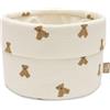 Jollein Cestino portaoggetti per fasciatoio - Piccolo Waffle - Mini orsacchiotto - Organizer per fasciatoio - Accessorio per fasciatoio - 14x18 cm