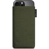 Adore June Classic Verde-Oliva Custodia compatibile con iPhone 16 Pro Max 2024, Tessuto Resistente con Display di Pulizia Effetto