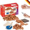 teifoc 1530 - Set di accessori in pietra 100 mattoni in miniatura per progetti fai da te, per bambini dai 6 anni in su