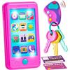 JOYIN Giochi d'imitazione Telofono giocattolo Portachiavi e chiavi giocattoli Set di carte di credito per bambini