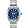 Breil, Collezione OffBeat, Orologio Uomo Multifunzione in Acciaio Lucido con Finish Satinato, Cassa 42 mm, Resistente all'Acqua fino a 5 atm, Bracciale con Finitura Bilux, Chiusura con Pulsanti