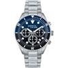 Breil, Collezione Overhand, Cronografo Uomo Ispirato all'Ambiente Marino con Bracciale in Acciaio Bilux, Resistente All'Acqua fino a 10 atm, Cassa 41 mm, Vetro Minerale, Chiusura con Pulsanti