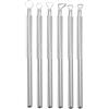 Generic Strumenti per scultura in argilla, strumenti per scolpire l'argilla, tornitura di ceramiche Xiem Trimming Sgraffito Metal Carving Tool 6pcs Set Raschietto Mini Nastro Loop Taglio Lisciante Hoop,