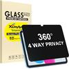 XunyLyee 360° 4 Way Privacy Screen Protector per iPad A16 11th/ 10th Gen