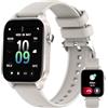HXQHSTBG Orologio Intelligente Donna, 1,85 Smartwatch con chiamate, orologio sportivo digitale con monitoraggio del sonno, 120+ sport, smart watch con contapassi per Android iOS, IP67 (Grigio)