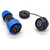 Elecbee Connettore Elettrico Impermeabile SP21 Serie IP68 Presa Maschio a 5 Pin e Scoket Femmina Montaggio Dado Posteriore Connettore Aviazione Dritto Impermeabile e Antipolvere