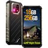 Ulefone Armor 22 Rugged Smartphone 2025, 16GB+256GB/SD-512GB Telefono Indistruttibile,Android 14, 6600mAh/33W, 64MP+64MP Fotocamera con Schermo 6,58 FHD+ 120Hz Cellulari ip68 4G LTE Dual SIM NFC/Nera