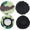 DHWEKU 4 Pezzi Copri Cuffie Lavabile,Custodie Per Cuffie, Adatte Per Cuffie Da 9 A 10,5 Cm,Ricambio Estensibile,Antipolvere, Copri Auricolari In Tessuto Fodere Elastiche,Mimetico,Nero
