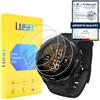 LUSEE 3 Pezzi Vetro Temperato compatibile con Suunto 7, Suunto 9 Baro e Suunto D5 Pellicola Protettiva [Durezza a 9H] [Chiaro HD] Anti Graffio/Anti Impronta 2.5D per Schermo