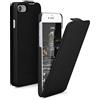 kalibri Custodia a libro ultra sottile compatibile con Apple iPhone SE (2022) / iPhone SE (2020) / iPhone 8 / iPhone 7 - Custodia in pelle nera