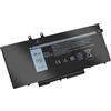 CYDZ-T&L battery 3HWPP Batteria per laptop DELL Latitude 5501 5401 5511 5510 5411 5410 Precision 3541 3551 3550 Inspiron 7500 7506 7706,Compatibile con 3PCVM 10X1J 1VY7F 3 YYYY7F NXM NXM T6DC2 YPVX3, 68Wh 4 celle