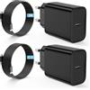 DEESOOCO 30W Caricatore USB C Rapido for Samsung Galaxy S25 S24 S23 S22 S21 S20fe A54 A53, iPhone 17 16 15/iPad Pro/Mini/Air, Tipo C Cavetto Ricarica per USBC Carica Batteria con Cavo 2M(2 Pack)