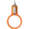 Ringke Buckle Finger Ring Strap, Anello da Dito in Policarbonato con Connettore Facile per Custodia per Cellulare, Auricolari, Chiavi, Ecc. - Neon Orange