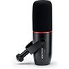 Focusrite DM14v Microfono Dinamico per Broadcast e Podcast, Scudo Antivento Integrato e Supporto Ammortizzatore, Cavo XLR Incluso, Nero