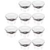 Hsthe Sea 10 pezzi anelli di troppopieno per lavello, foro per lavabo da cucina decorativo, coperchio per tappo di scarico adatto per foro rotondo da 22 mm-24 mm (argento, anello a doppio strato)