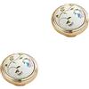 FEEIMOL 2 pezzi Ceramica Maniglie per Mobili Vintage Maniglia per Armadio Maniglie per Cassetti Maniglia per Porte Maniglioni Rurali Motivo Floreale Pomelli per Cassetto Foro singolo