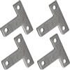 FEEIMOL 20 Pezzi Acciaio Inossidabile Staffe Angolari Piatta Forma di T Supporti Angolo Retto Squadrette Angolar Connettore con Viti per Legno Mobili Armadi Tavoli Sedie 40x40mm