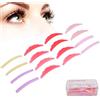 Brrnoo Silicone Perming Ciglia Bigodino Ciglia Lifting Shield Aste Pad, Ciglia Perming Shield Pad Lash Lift Tint Perm Separator Kit Strumenti di Trucco Silicone Lash Lifting Pad Riutilizzabile Strumento Perm