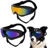 PANYI 2 Regolabili Occhiali da Sole per Cani Adatti Occhiali per Cani Antivento e Protezione UV per Cani di Taglia Media e Grande, Neve, Avventure All'aperto, Auto e Altre Attività All'aperto