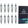 Cyberwork Okaywork 10 aghi per tatuaggi da Tatuaggio,cartucce tattoo Professionali Aghi Tattoo con Precisione Re-Define Round Liner 0.35MM per Trucco Permanente Tatuaggio & Microblading Capelli (5RL)