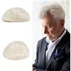 Lordhair Protesi Capelli Uomo, Pelle Super Sottile da 0,06 mm Tutti Protesi con loop a V Parrucca da Uomo per Sistema Capillare da 20x25 CM Protesi Dimensione Della Base