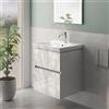 Villeroy & Boch Avento lavabo, mobile evineo ineo5 evo La: 58 cm, 2 scomparti estraibili, con maniglia incassata,, 41586001+BE0723WH, Avento [Mobili da Bagno > Mobili con Lavabo Integrato]