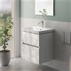 Villeroy & Boch Avento lavabo, mobile evineo ineo5 evo La: 58 cm, 2 scomparti estraibili, con maniglia incassata,, 41586001+BE0723WM, Avento [Mobili da Bagno > Mobili con Lavabo Integrato]