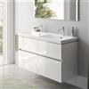 Villeroy & Boch Avento lavabo doppio, mobile evineo ineo5 evo La: 118 cm, 4 scomparti estraibili, con maniglia incassata,, 4A23CKRW+BE0726WH, Avento [Mobili da Bagno > Mobili con Doppio Lavabo]