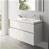 Villeroy & Boch Avento lavabo doppio, mobile evineo ineo5 evo La: 118 cm, 4 scomparti estraibili, con maniglia incassata,, 4A23CK01+BE0726WM, Avento [Mobili da Bagno > Mobili con Doppio Lavabo]